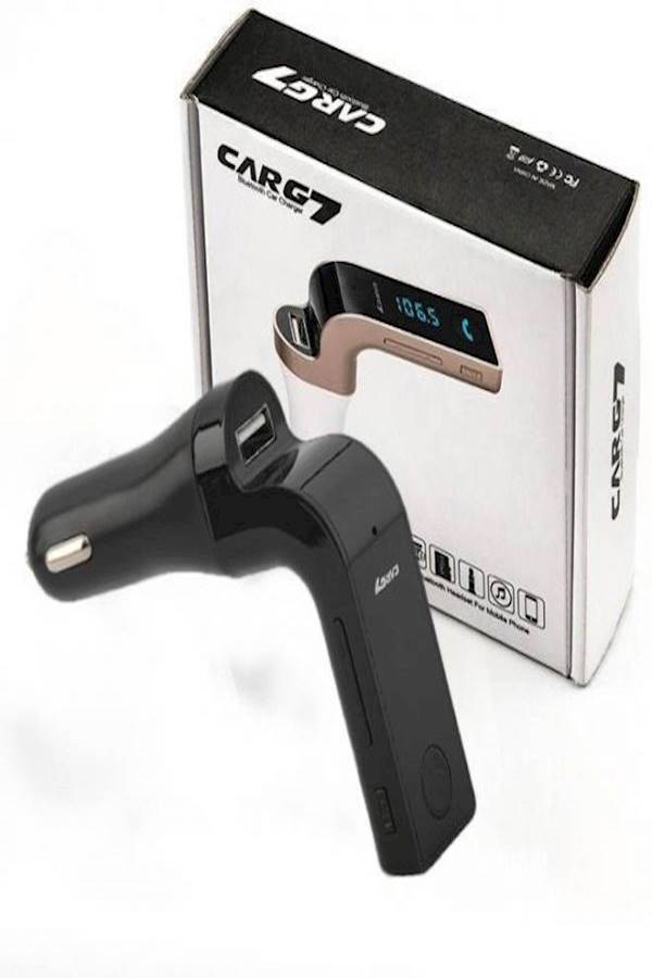 Bluetooth Transmitter With MP3 Player And USB Charger Black