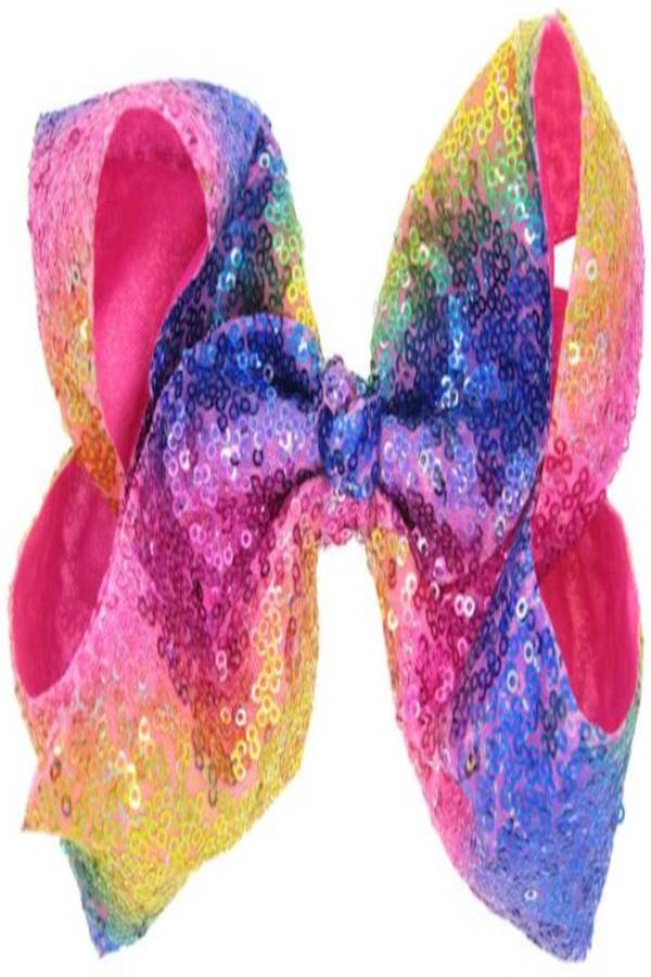 طقم مشابك شعر بتصميم عقدة فيونكة مكون من 12 قطعة متعدد الألوان - Image 3