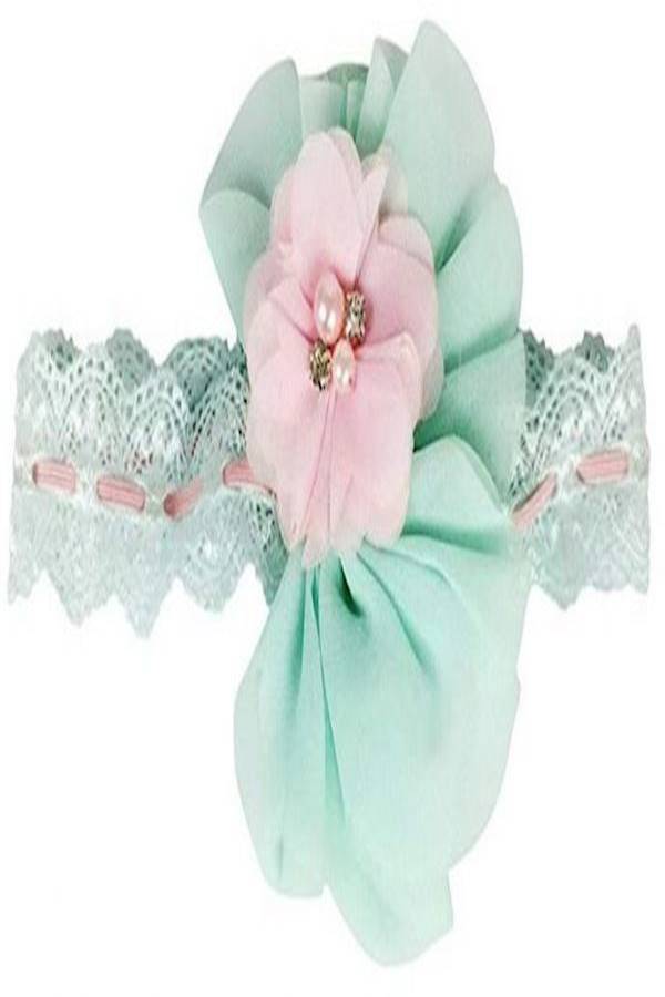 Generic Tutu Skirt With Headband Set Green/White/Pink - Image 2