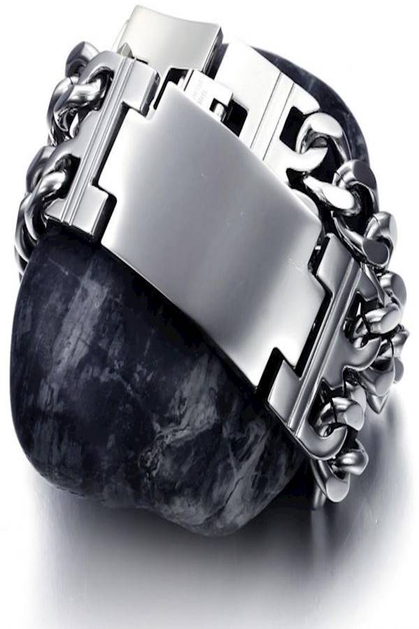 سِوار من الستانلس ستيل بتصميم سلسلة - Image 2