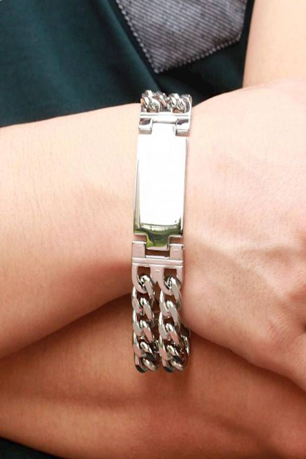 سِوار من الستانلس ستيل بتصميم سلسلة - Image 4