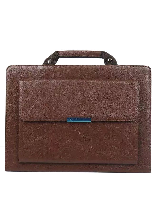 Handbag Stand Case Cover For Apple iPad Pro 12.9-Inch Brown  - Image 2