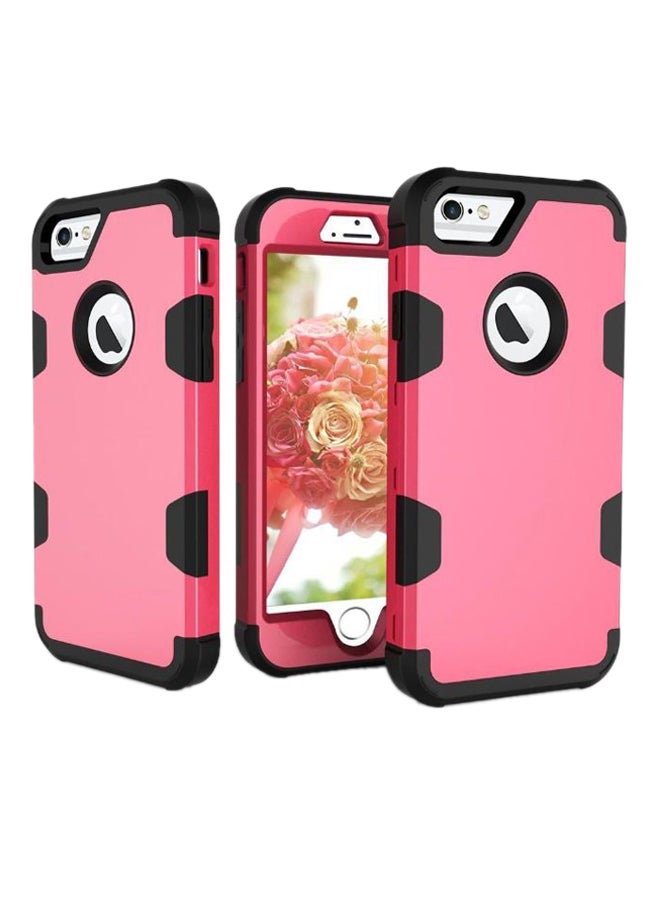 Rugged Hard Case Cover For Apple iPhone 6/6S Pink/Black  - Image 1