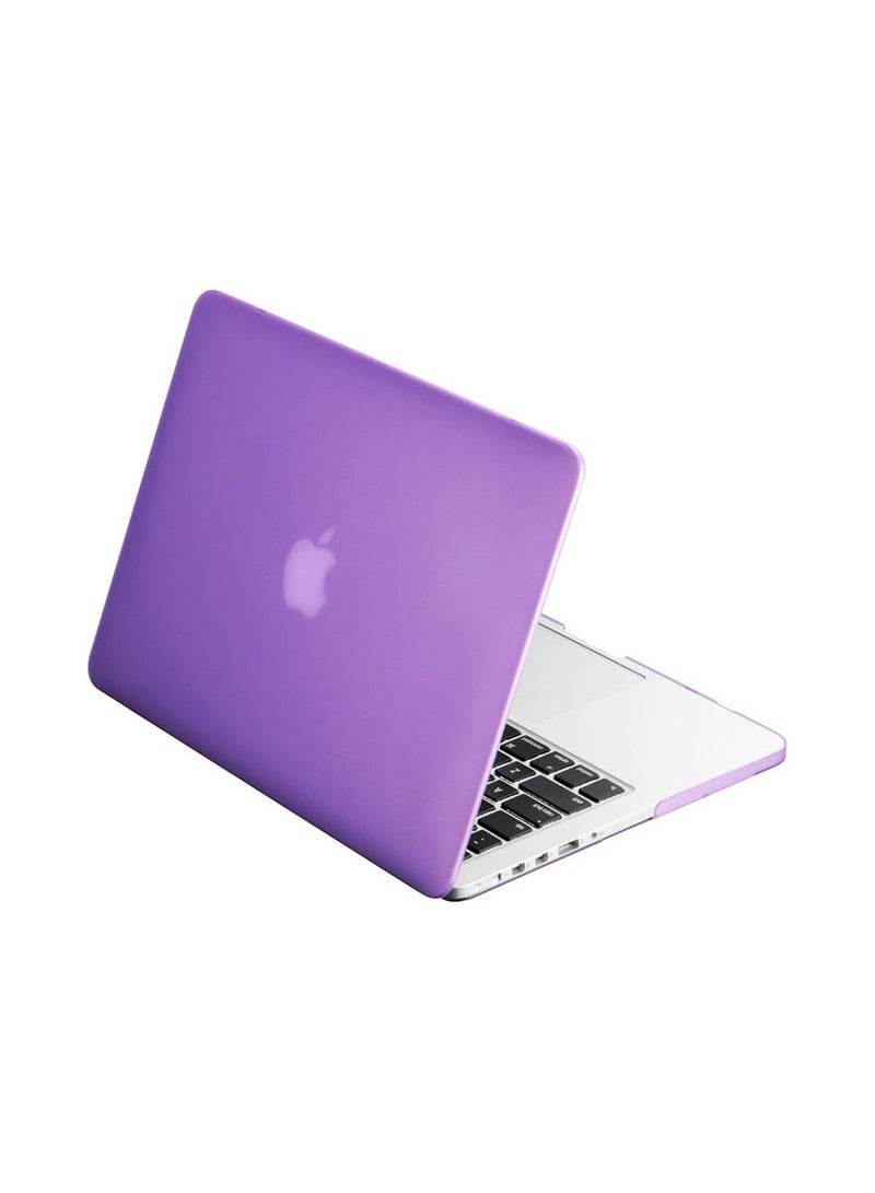 2-In-1 Hard Case Cover For Apple MacBook Pro 13-Inch With Top Case Mouse Pad Purple