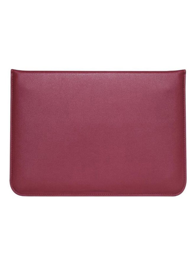 غطاء حماية بنمط حقيبة ظرف لجهاز أبل ماك بوك آير 13.3بوصة كستنائي - Image 2