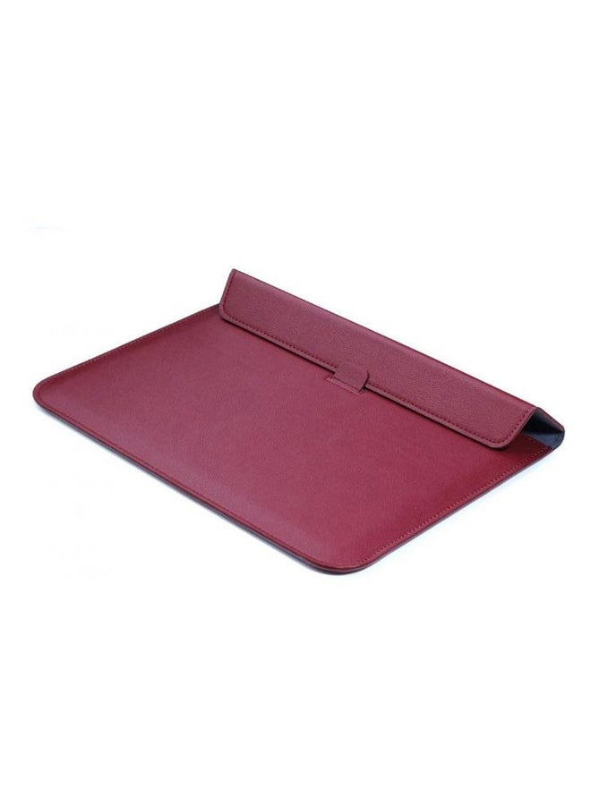 غطاء حماية بنمط حقيبة ظرف لجهاز أبل ماك بوك آير 13.3بوصة كستنائي - Image 3