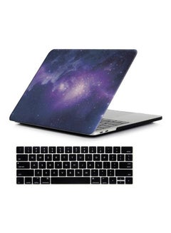 Protective Case Cover With Keyboard Skin For Apple MacBook Pro 13.3-Inch Sky Purple