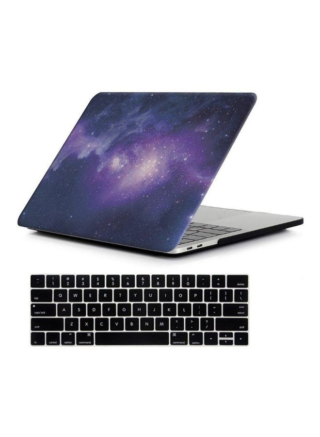 Generic - Protective Case Cover With Keyboard Skin For Apple MacBook Pro 13.3-Inch Sky Purple - Image 1