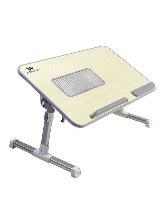 Generic Adjustable Laptop Bed Tray Table With Cooling Fan Multicolour 