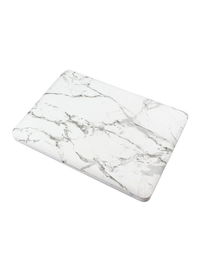 Case Cover For Apple MacBook Pro 13-Inch Marble White  - Image 1