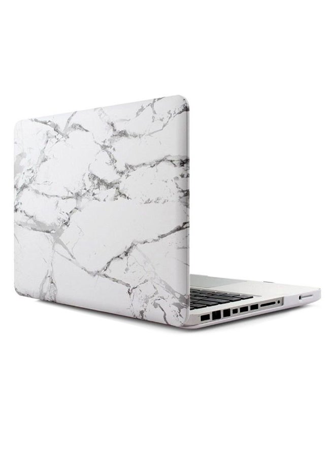 Case Cover For Apple MacBook Pro 13-Inch Marble White  - Image 2