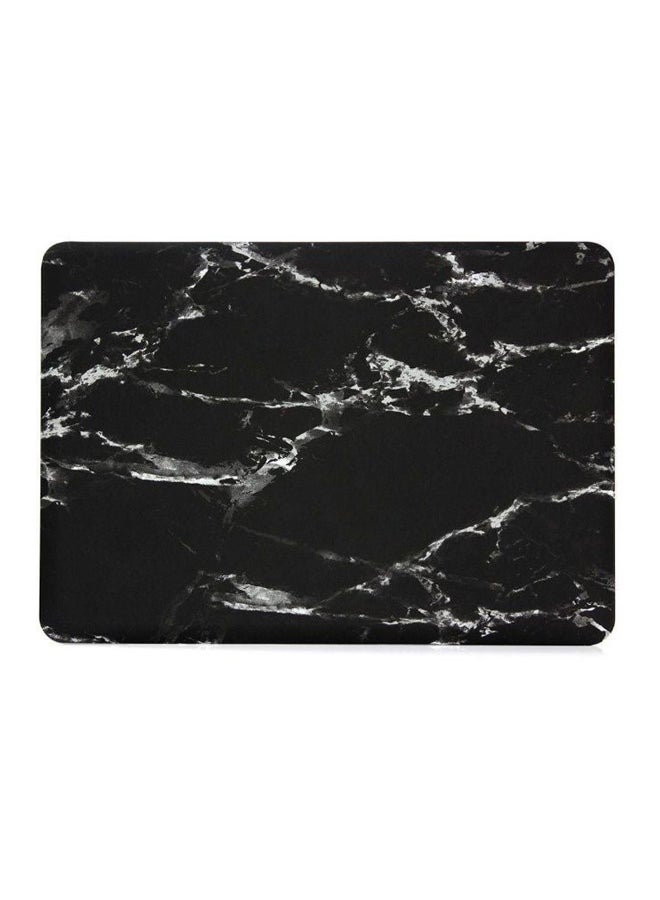 Hard Shell Case Cover With Keyboard Skin For Apple MacBook Air 15.4-Inch Black Marble