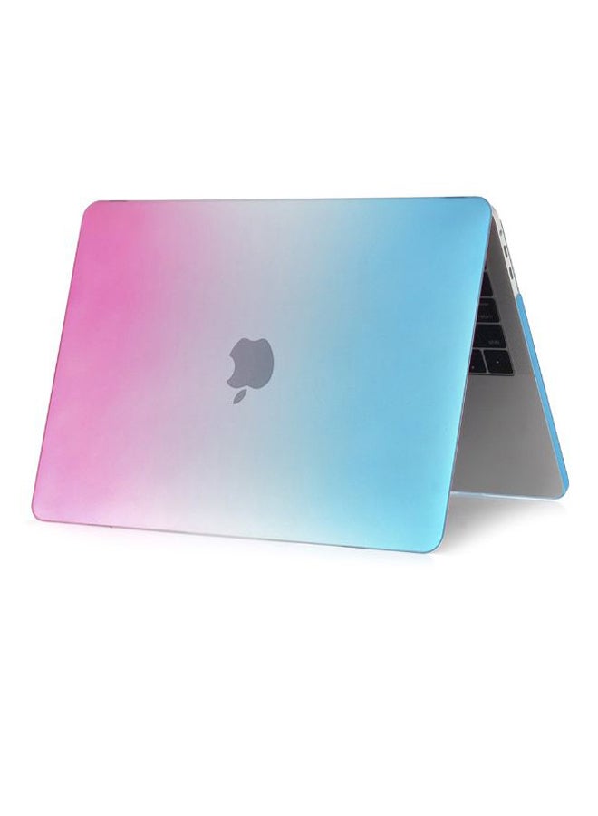 Generic Protective Case Cover With Keyboard Skin For Apple MacBook Pro 13.3-Inch Blue/White/Pink  - Image 2