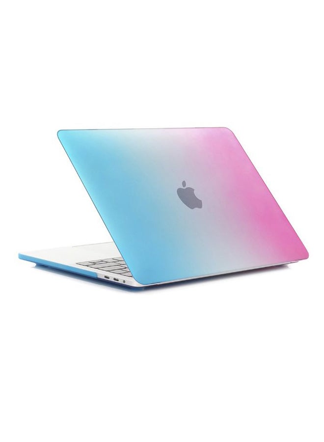 Generic Protective Case Cover With Keyboard Skin For Apple MacBook Pro 13.3-Inch Blue/White/Pink  - Image 3