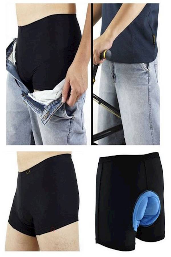 Generic [H9440B-M]Cycling Underwear Gel 3D Padded Bike Bicycle Pant  - Image 4