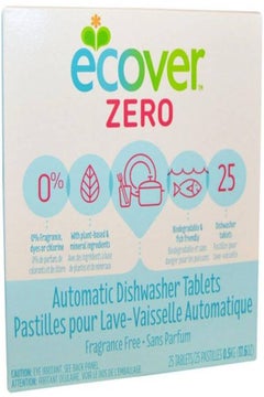 ecover Zero, Automatic Dishwasher Tablets, Fragrance Free, 25 Tablets, 0.5 kg  - Image 1