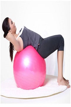 Generic Rose Anti Burst Gym Ball 65cm Fitness Yoga Exercise Home Pregnancy Birthing Ball 65cm 65cm  - Image 1