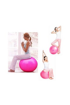 Generic Rose Anti Burst Gym Ball 65cm Fitness Yoga Exercise Home Pregnancy Birthing Ball 65cm 65cm  - Image 2