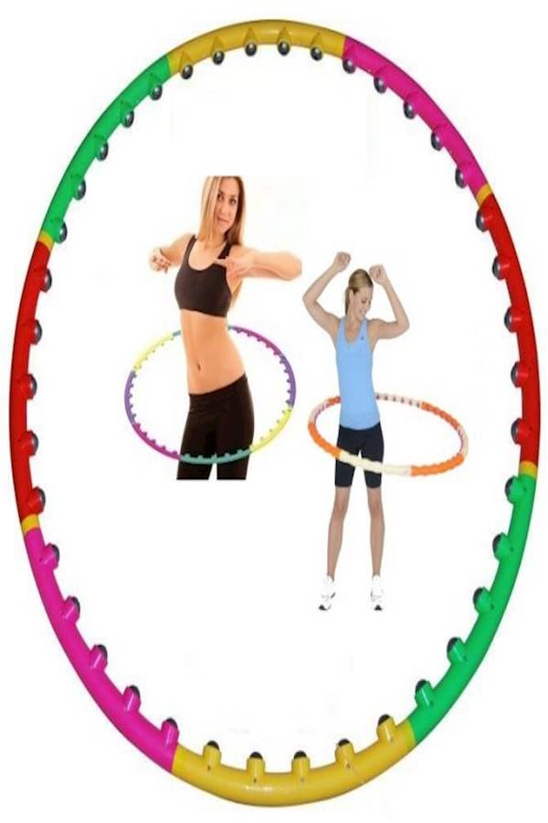 Sunline Sunlin Fitness Ring, Magnetic Massage Weighted Hula Hoop, (3015)  - Image 1