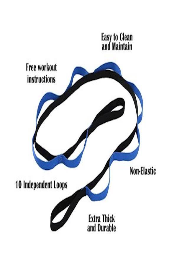 Generic Yoga Stretch Strap With Loops  - Image 2