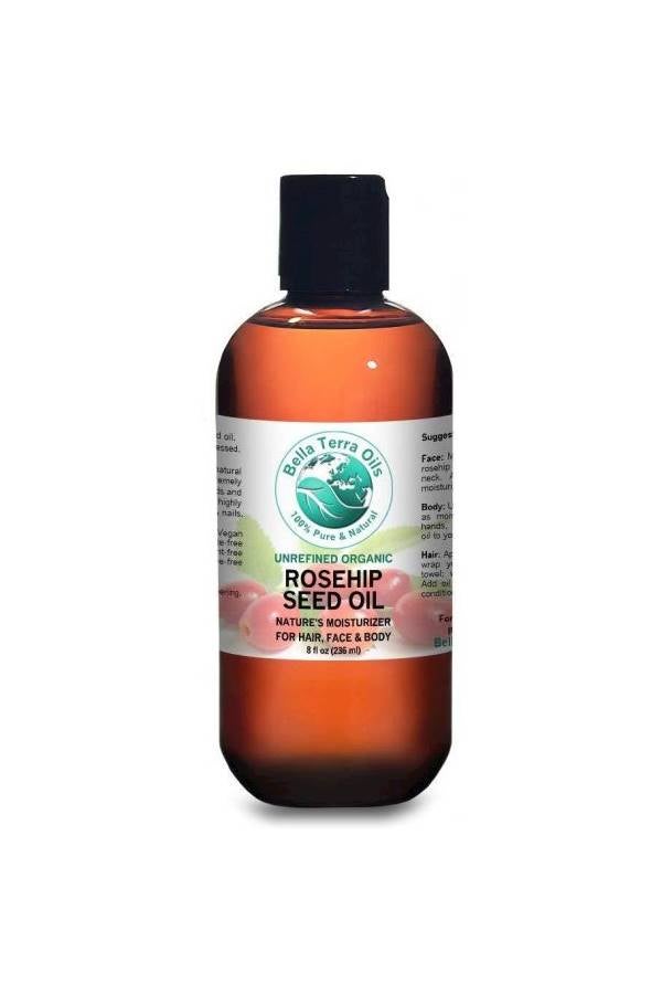 بيلا تيرا أويلز زيت بذور ثمر الورد عضوي غير مكرر مضغوط على البارد بسعة 8 أوقية