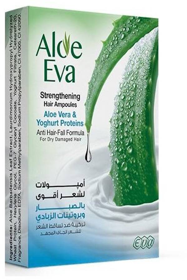 Aloe Eva - Hair Ampoules Aloe Vera And Yoghurt Proteins Anti Hair Fall Formula - Image 1