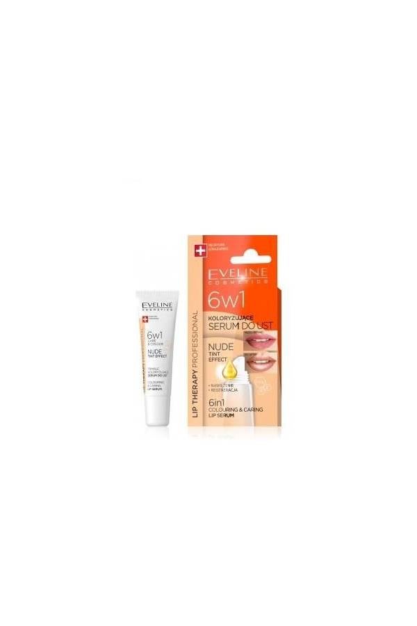 EVELINE COSMETICS 6-In-1 Care And Colour Lip Serum Nude  - Image 2