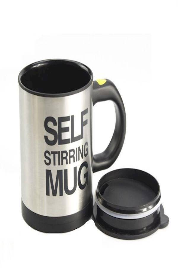 YupFun Self Stirring Mug - Black - Image 1