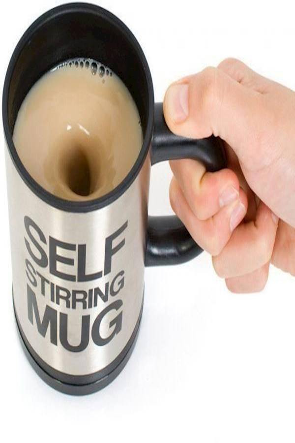 YupFun Self Stirring Mug - Black - Image 2