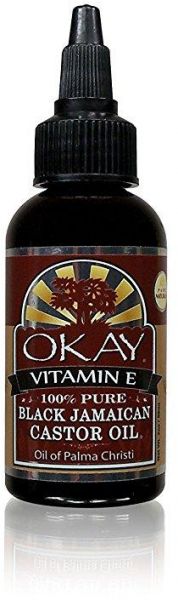 OKAY Jamaican Castor Oil With Vitamin E And Panthenol 2 Ounce Black - Image 1