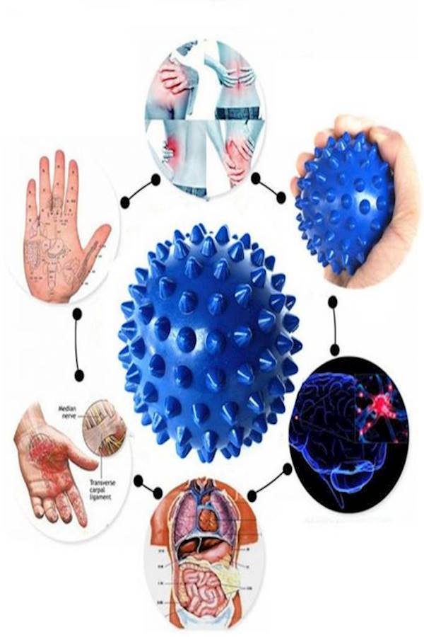 Generic - Manual Massage Ball Pain Relief Back Roller Massager Self Massage Therapy and Relax Full Body Tools for Sore Muscle Joint Pain Relax () - Image 1