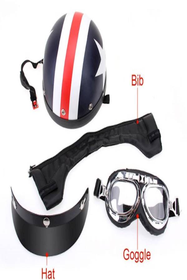 Generic Harley Motorcycle Electric Half Helmet Sun UV Protection Hard Hat - Image 3