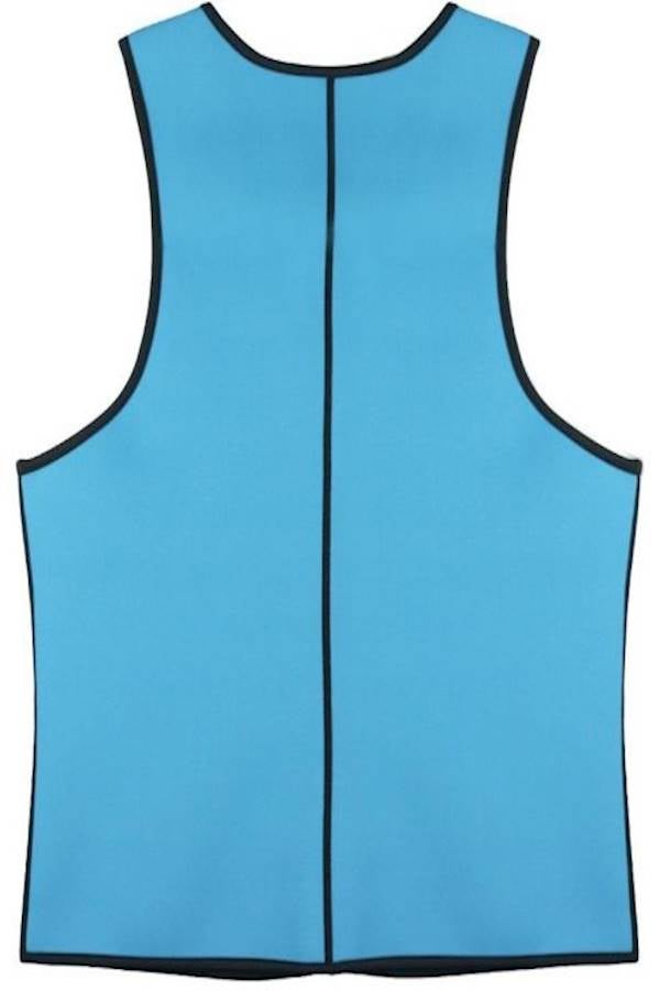 Queenral - Colombian Waist Training Corset For Men In Color And Size L Blue - Image 1