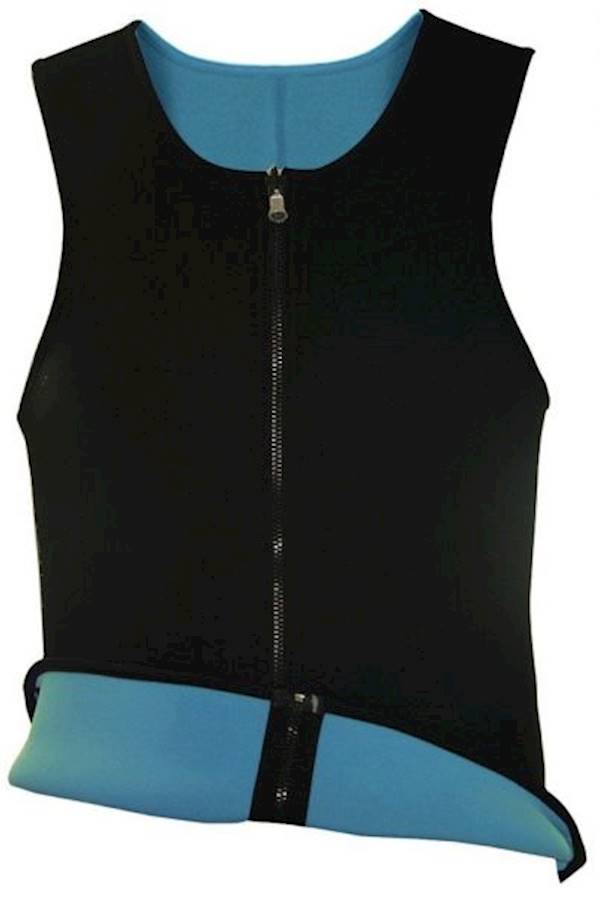 Queenral - Colombian Waist Training Corset For Men In Color And Size L Blue - Image 1