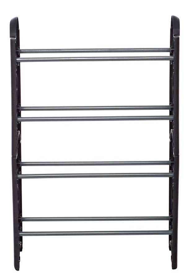 حامل أحذية من الألومنيوم أسود - Image 2