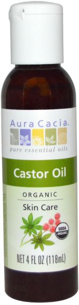 AURA Cacia Organic Skin Care Castor Oil 4 Fl Oz 4 Ounce 
