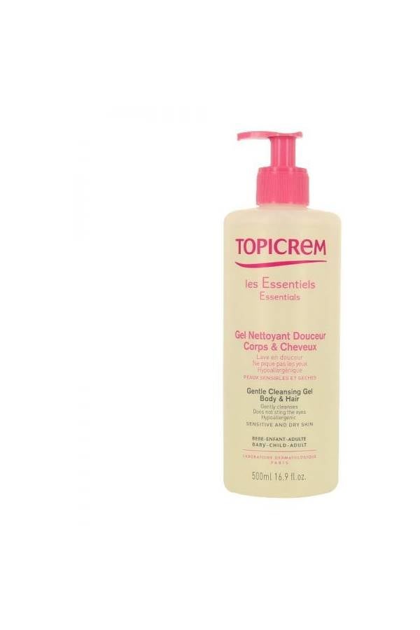 Topicrem Essentials Gentle Cleansing Gel Body And Hair 500 500 500ml