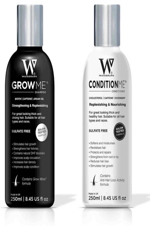 واترمانز مجموعة شامبو وبلسم مضاد لتساقط الشعر من ووترمان لحجب الديهدروتستوستيرون وإعادة نمو الشعر