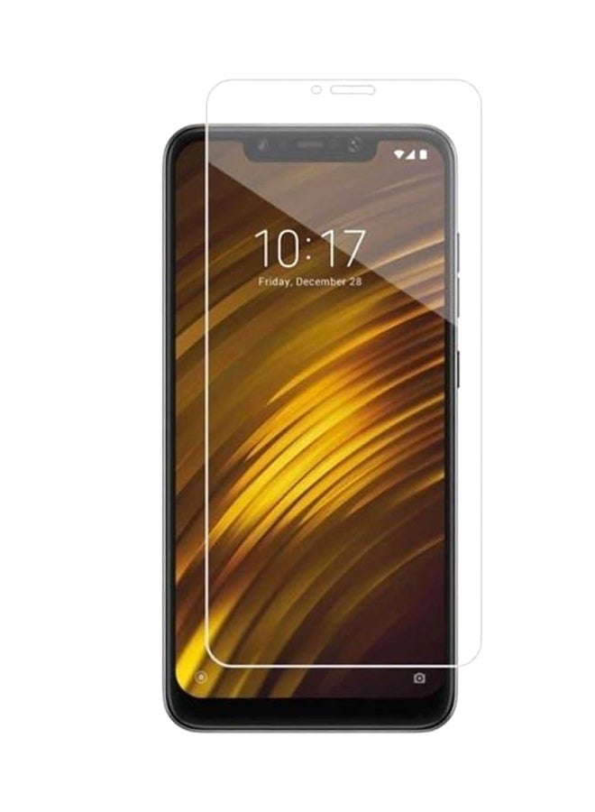 Kingstore Xiaomi Pocophone F1 (6.18) Clear Tempered Glass Screen Protector 2.5D For Pocophone F1 Mobile