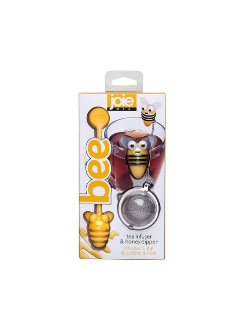 Joie Bee Tea Infuser & Honey Dipper Set of 2 Multicolour standard