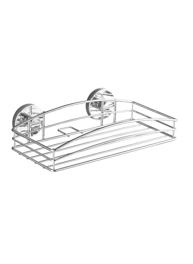 وينكو رف جداري بقفل مفرغ من الهواء فضي 26x6.6x14سم