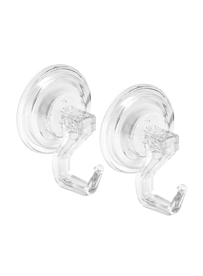 InterDesign 2-Piece Suction Hook Set Clear - Image 1