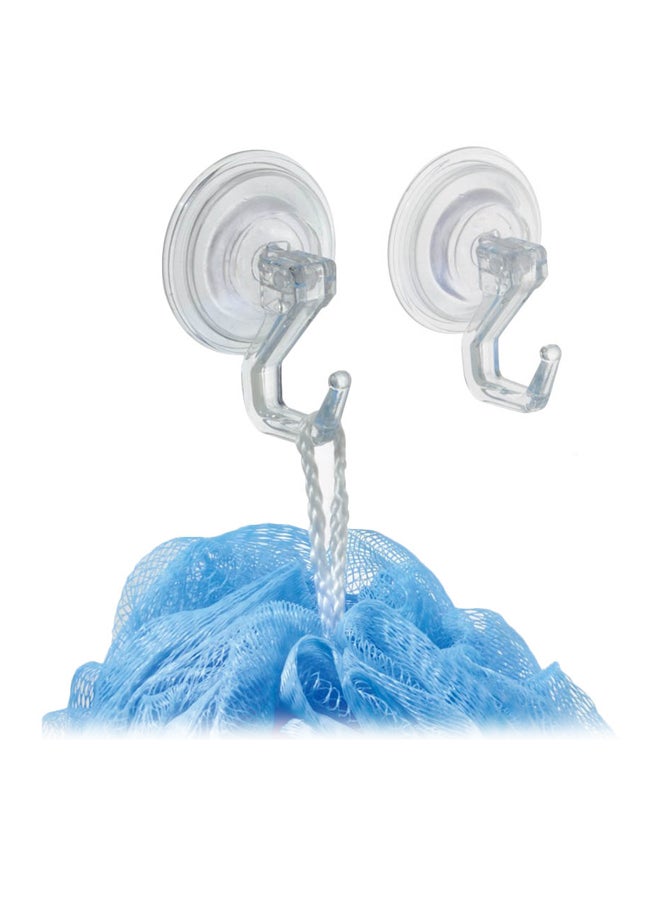 InterDesign 2-Piece Suction Hook Set Clear - Image 2