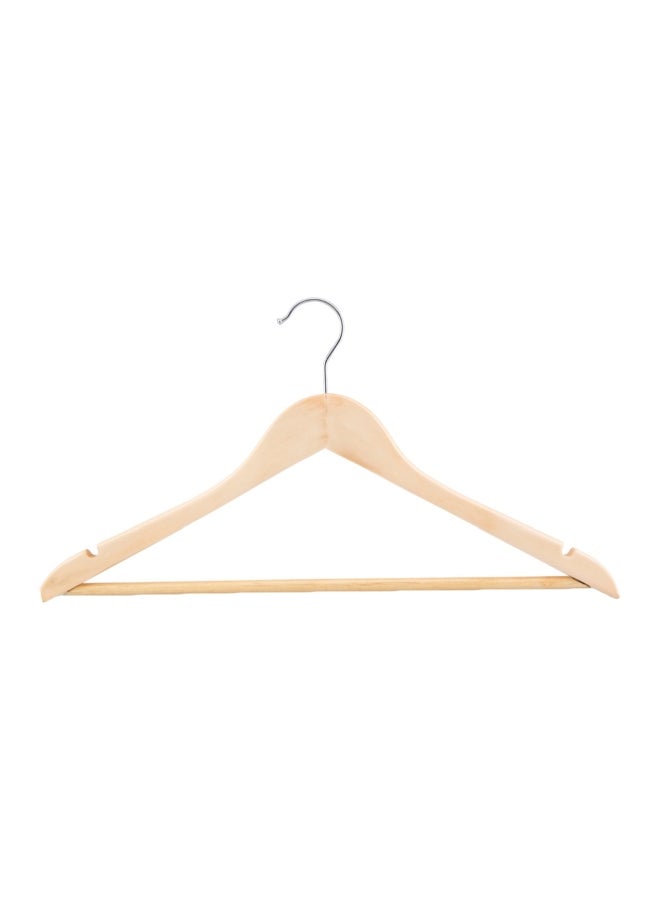 LS 4-Piece Wooden Hanger Beige 