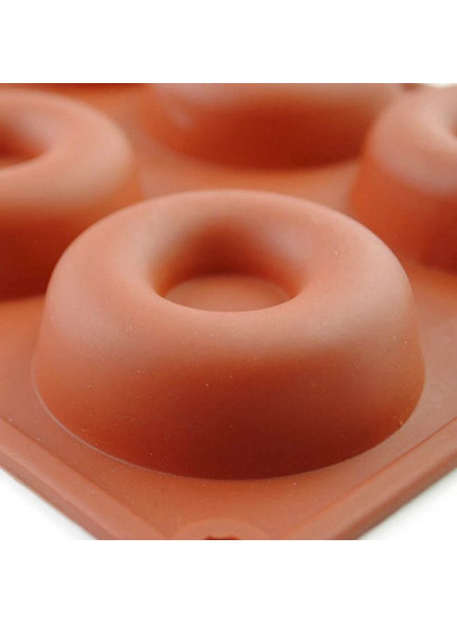 Bluelans Silicone Donut Muffin Chocolate Cupcake Baking Mould Brown 29.6 x 17.3 x 2centimeter  - Image 5