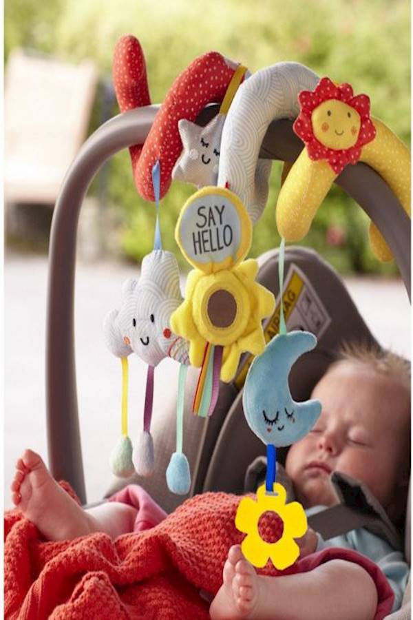 Stars Moons Clouds Sun Ring Bells Stuffed Toy  - Image 4