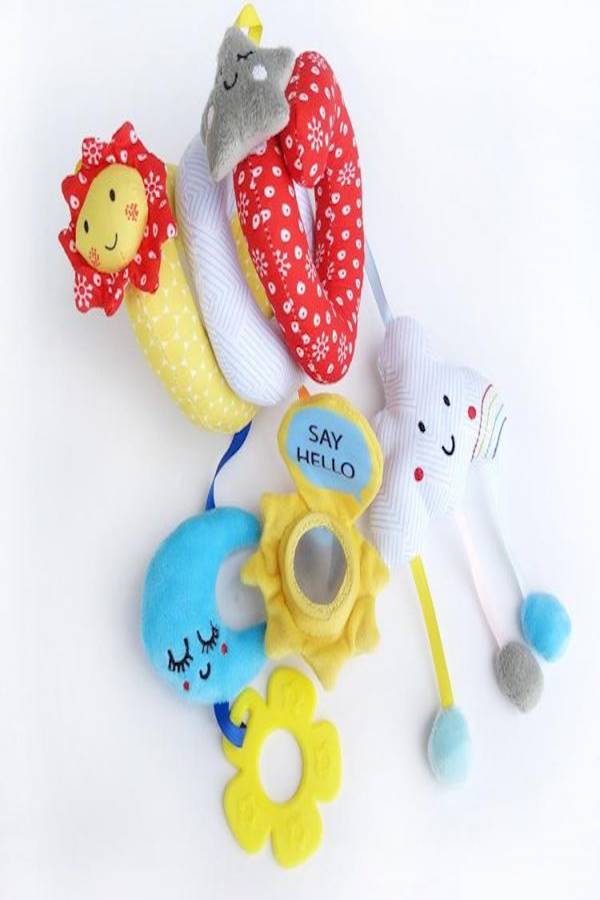Stars Moons Clouds Sun Ring Bells Stuffed Toy  - Image 1