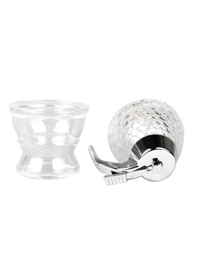POLLEN LIFE Bee Hive Acrylic Honey Syrup Dispenser Jar With Stand Clear  - Image 3