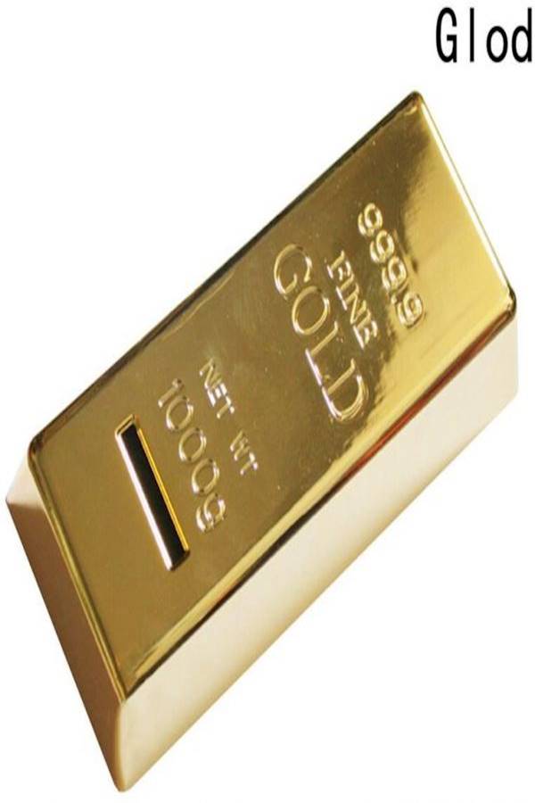 Generic - Gold Bar Themed Money Bank - Image 1