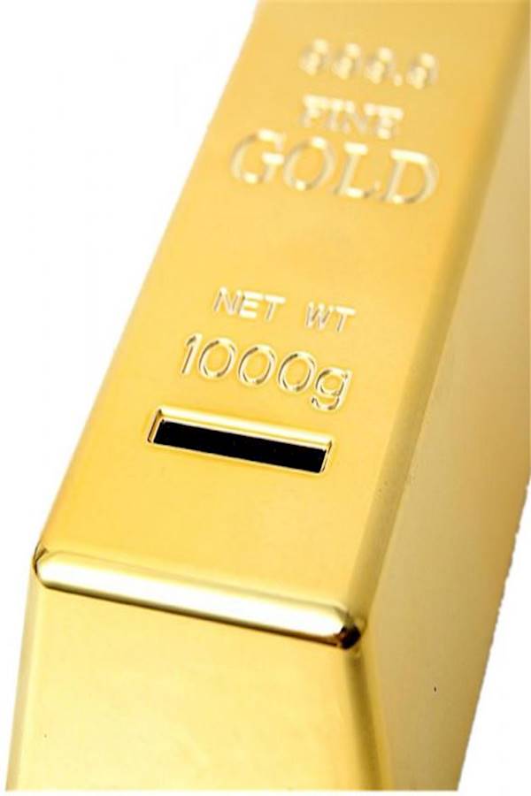 Generic - Gold Bar Themed Money Bank - Image 1